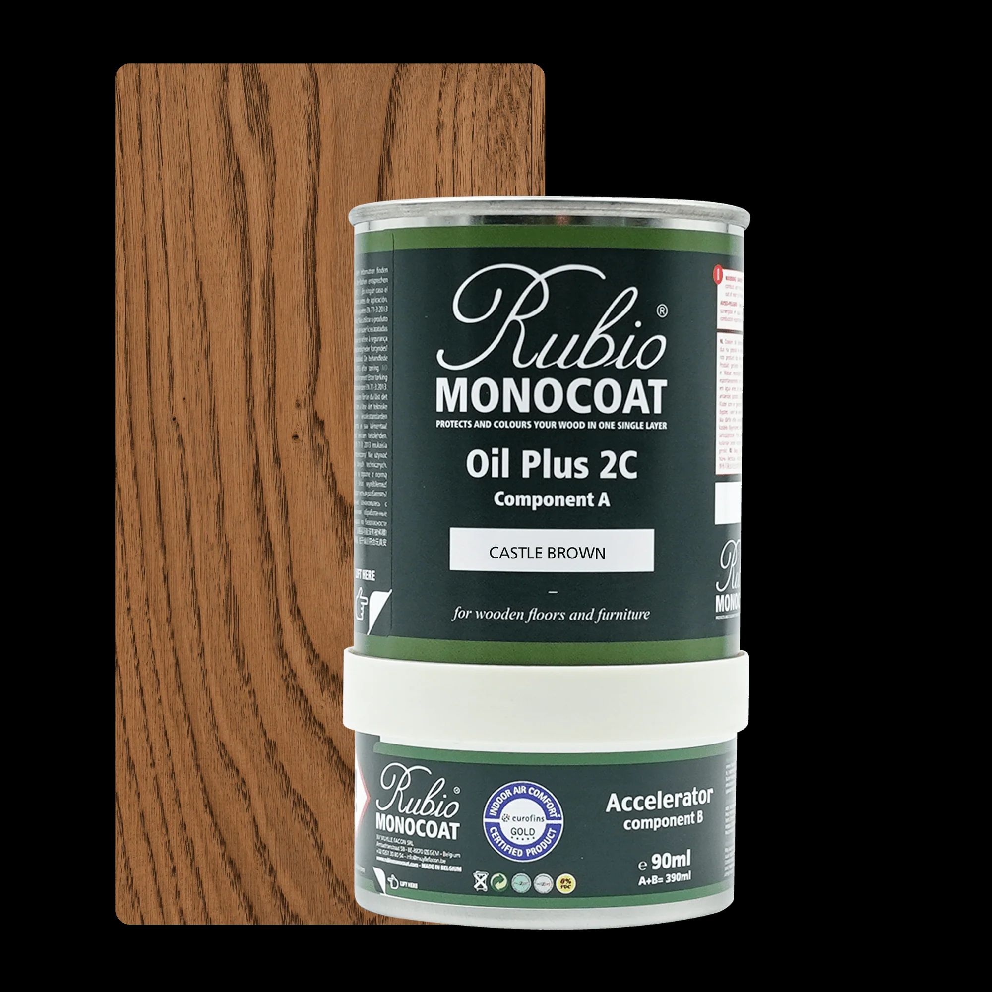 OIL PLUS 2C Castle Brown 390 ml Set